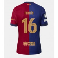 Camisa de Futebol Barcelona Fermin Lopez #16 Equipamento Principal 2024-25 Manga Curta